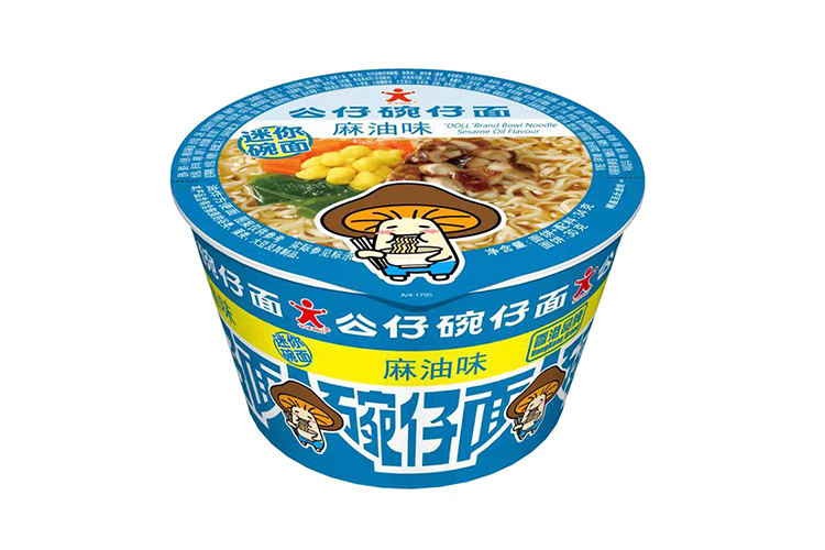 HK DOLL BOWL NOODLE WITH SESAME OIL FLAVOUR 76G